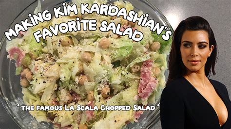 Making Kim Kardashians Favorite Salad La Scala Chopped Salad Youtube