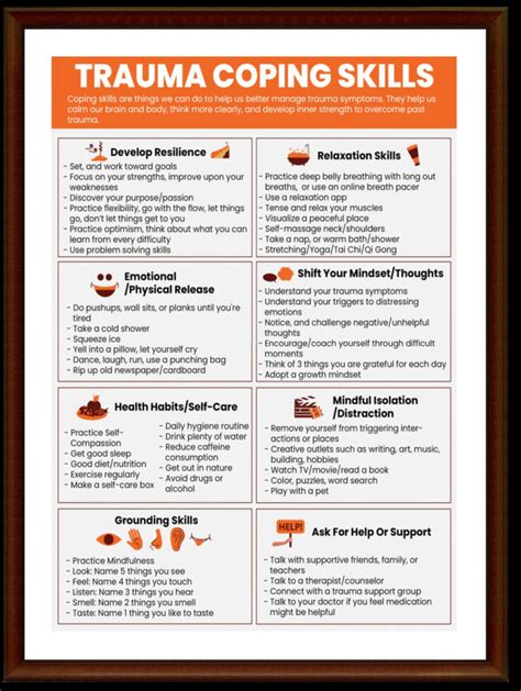 PTSD Trauma Coping Skills Printable Handouts Bundle For Etsy | Coping