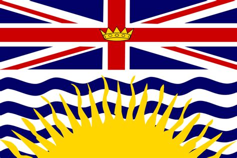 Onlinelabels Clip Art Flag Of British Columbia Canada 1