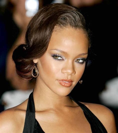 Rihanna Rihanna Instagram Side Hairstyles Wedding Hairstyles