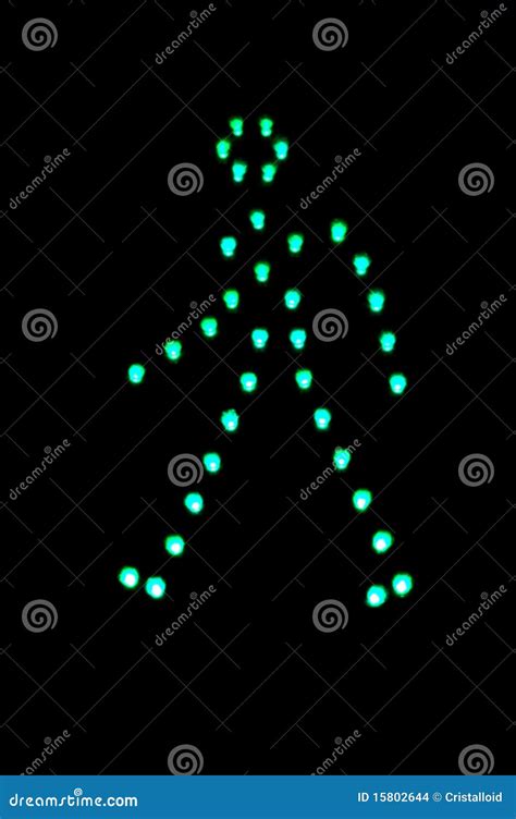 Green Pedestrian Walk Light Stock Photo Image Of Green Lamp 15802644