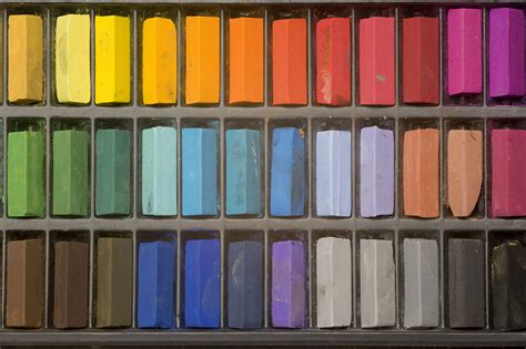 Great collection of pastel palettes with different shades. Basic Techniques for Painting with Pastels