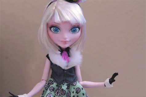 Crescentbunny “ Bunny Blanc Ever After High Ooak Custom Re Paint Did