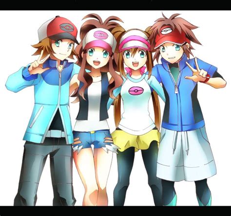 Left To Right Is Touya Touko Mei And Kyouhei Black Pokemon Pokemon