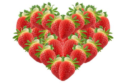 Strawberry Shape Of Heart Stock Photo Image Of Berry 38297140