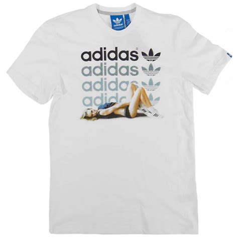 Adidas Originals Girl T Shirt White Mens T Shirts From Attic Clothing Uk