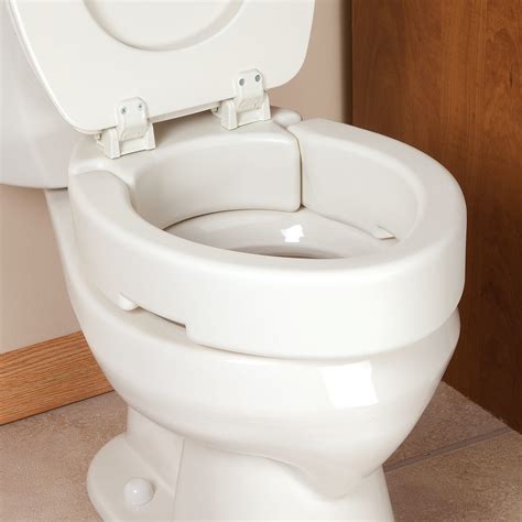 Hinged Toilet Seat Riser — 3 ½ In Elevated Toilet Seat
