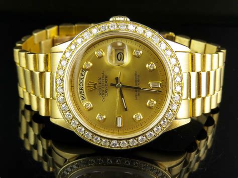 Details About 18k Mens Yellow Gold Rolex Presidential Day Date 36mm