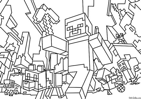 Minecraft Coloring Pages. Print Them For Free! 100 Pictures From the Game