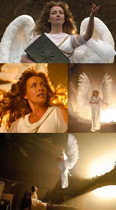 He tells the angel to go away. Emma Thompson in in Angels in America (2003) | Emma ...