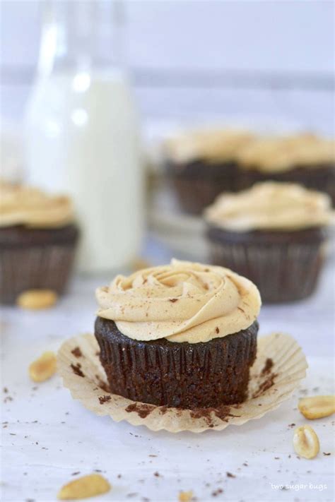 Dairy Free Chocolate Cupcakes And Peanut Butter Frosting Recipe