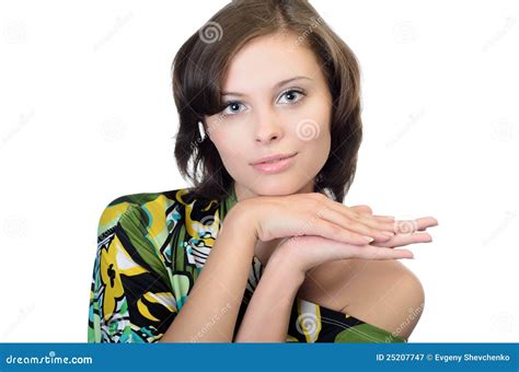 Portrait Of Young Magnificent Woman Stock Image Image Of Black