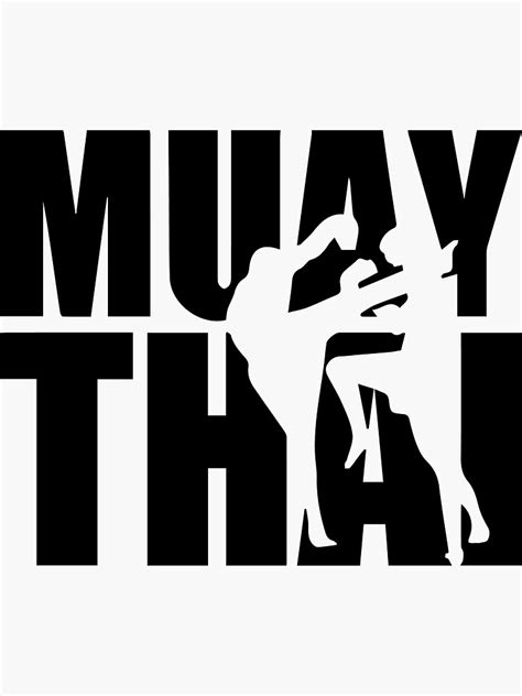 Muay Thai Sticker For Sale By Grafikirhane Redbubble