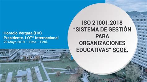 Iso 210012018 Sistema De Gestión Para Organizaciones Educativas Sgoe