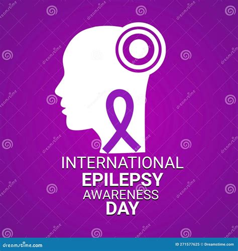 International Epilepsy Awareness Day 3d Illustration Stock Illustration