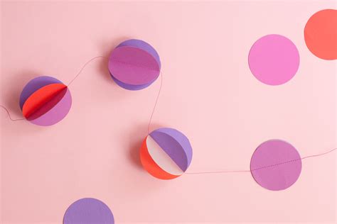 3d Paper Circle Garland Easy Diy Yes We Made This