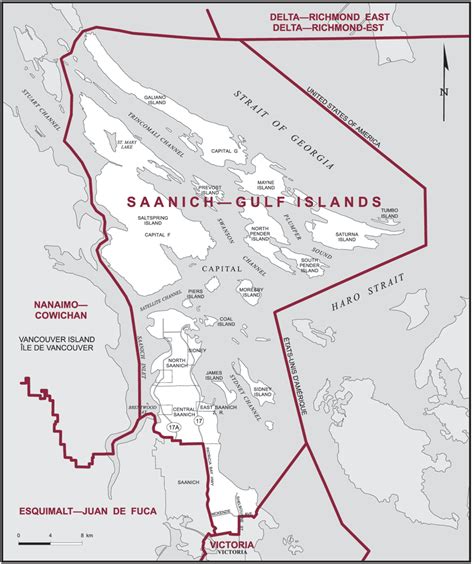 Saanichgulf Islands Maps Corner Elections Canada Online