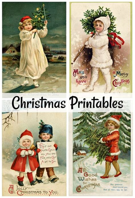 Diy Vintage Christmas Cards To Make With Free Printables Town