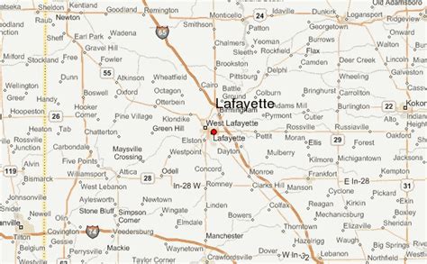 Map Of Lafayette Indiana