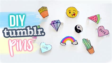 Diy Recycled Tumblr Pins Easy And Affordable Youtube
