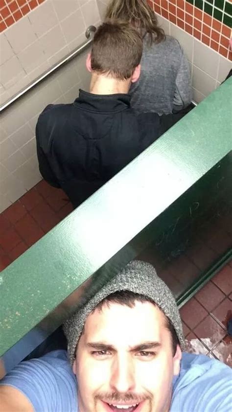 Bathroom Stall Selfie Reveals Guy Helping Girl On The Toilet Ew Gross