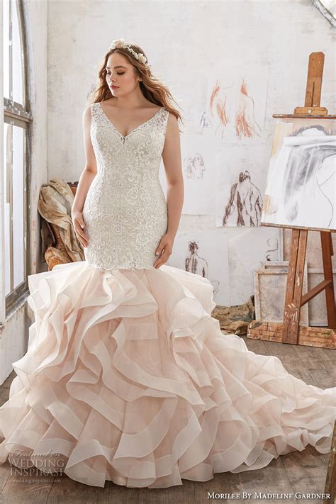 Boning and bra padding corset lace up back photoed in. Morilee by Madeline Gardner Spring 2017 Wedding Dresses ...