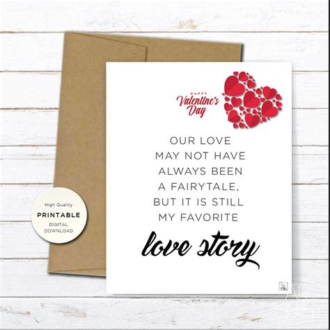 Printable Valentines Day Letter Love Letter Valentines Anniversary Card For Husband Wife
