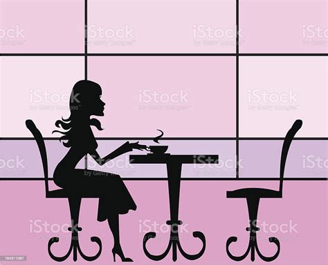 Cafe Girl Stock Illustration Download Image Now Adult Adults Only Beauty Istock