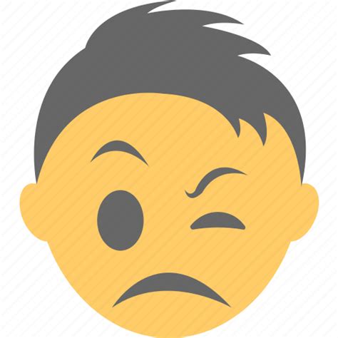 Boy Emoji Depressed Frowning Face Side Eye Emoji Unamused Face Icon