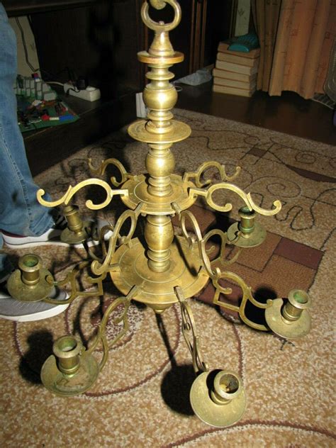 Shop with afterpay on eligible items. Antique Metall large ceiling 7 pcs candleholder candelabra ...