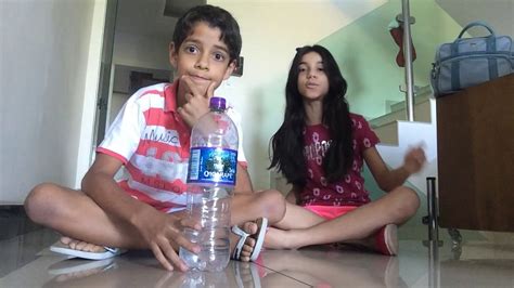 Desafio Da Garrafa Com Meu Primo Challenge Of The Bottle Youtube