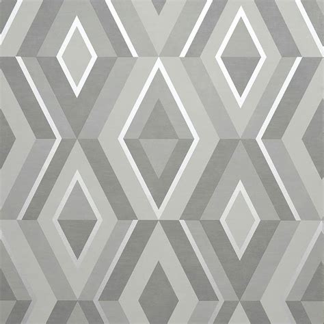 Diamond Shard Wallpaper Gold Grey Blue Silver Geometric Metallic Fine