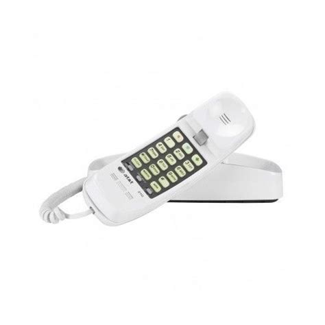 Atandt 210 Trimline Corded Basic Landline Home Phone1 Handset White
