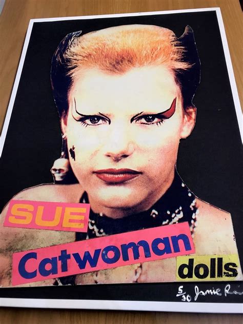 Sex Pistols Sue Catwoman Ltd Ed Print Signed By Jamie Reid The Art Of Punk