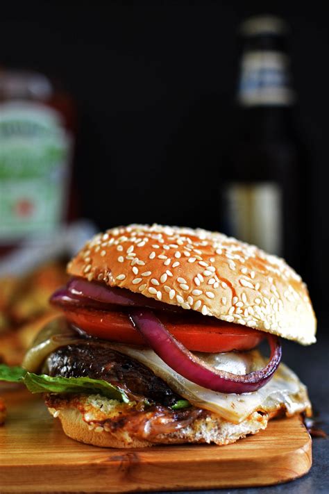 That the mushrooms weren't overcooked and that the onions had adequate time to hang out and melt into this beautiful oniony jam that's both sweet and salty. Portobello Mushroom Burger - Pepper Delight