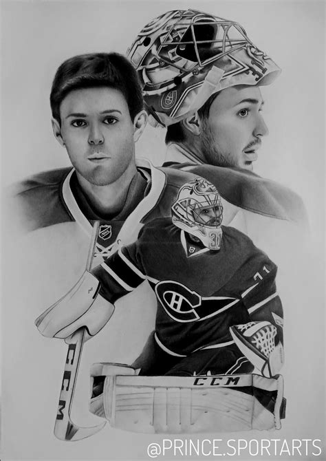 Sketch Of Carey Price Hand Drawn With Pencils Dimension 115 X 165