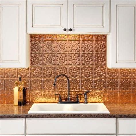 I'm glad we used the metal edging. 27 Trendy And Chic Copper Kitchen Backsplashes - DigsDigs
