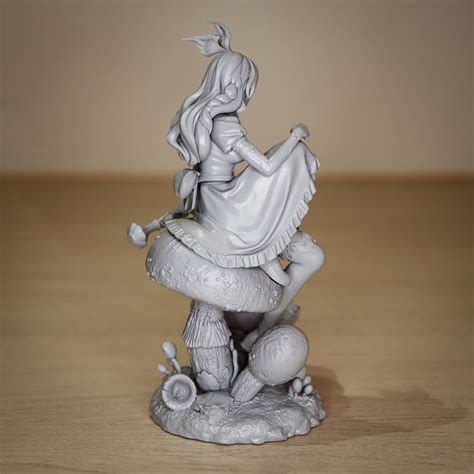 Sexy Alice In Wonderland Fan Art Miniature Statue Resin Etsy