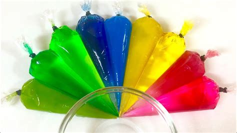 Making 20 Glossy Slime T Set With Piping Bags Satisfying Slime