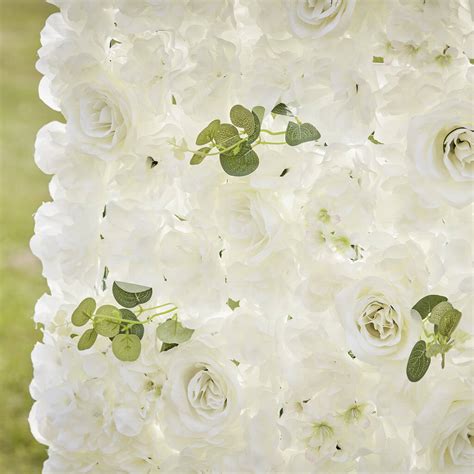 White Rose Flower Wall Backdrop By Ginger Ray