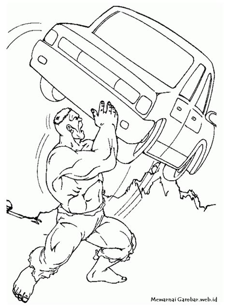 Mewarnai Gambar Hulk | Mewarnai Gambar