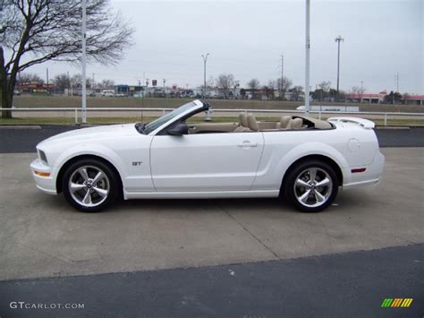 2007 Performance White Ford Mustang Gt Premium Convertible 26210048