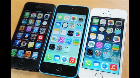 Iphone 5 Vs Iphone 5c Vs Iphone 5s Comparison Youtube