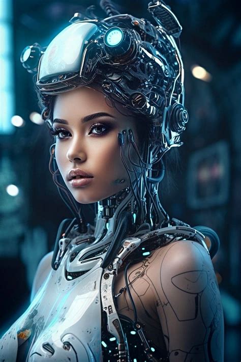 Cyber Punk Art Female Robot Cyberpunk Girl Robot Girl Sci Fi