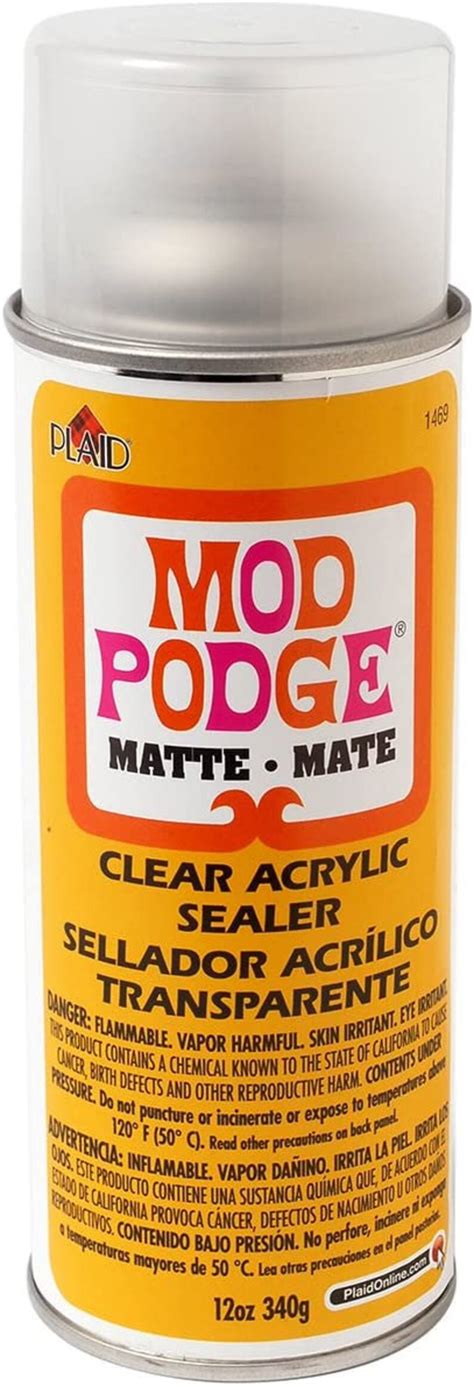Mod Podge Spray 12oz Matte Brand New Clear Acrylic Sealer 12 Etsy