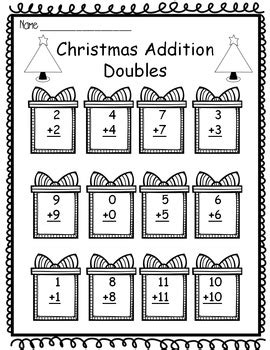 Kids look at the picture and write this is a famous poem by clement clarke moore called a visit from st. Christmas & Winter- Math Worksheets for 1st Grade- No Prep ...