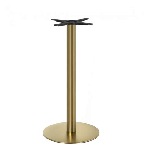 Brass is an alloy of copper and zinc, in proportions which can be varied to achieve varying mechanical and electrical properties. Brass Bar Table Base Round | Apex