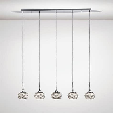 Hanging a swag light or light fixture from your ceiling may seem like a daunting task, but it's actually rather simple. Diyas Chelsie 5 Light Ceiling Bar Pendant In Polished ...