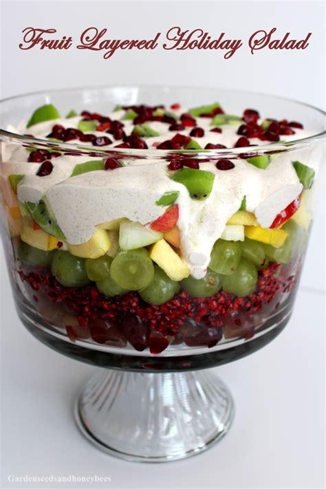 Fruit Layered Holiday Salad Garden Seeds And Honey Bees