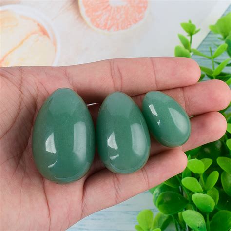 Undrilled Green Aventurineyoni Eggs Massage Jade Egg To Train Pelvic